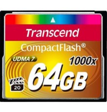 Compact Flash 64Gb Transcend, High Speed (TS64GCF1000) 1000-x