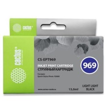 Cactus C13T09694010 (CS-EPT969) Картридж для Epson Stylus Photo R2880, 13 мл, светло-серый