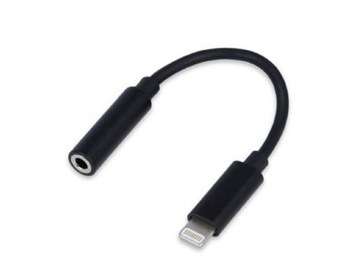[переходник] Cablexpert Переходник USB, Lightning/Jack3.5F, черный (CCA-LM3.5F-01)