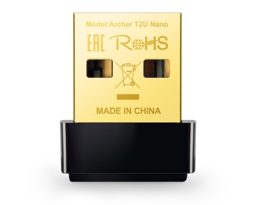 [Сетевое оборудование] TP-Link Archer T2U Nano Сверхкомпактный двухдиапазонный USB-адаптер с поддержкой Wi-Fi AC600