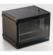 Hyperline TWB-FC-1266-GP-RAL9004 Шкаф настенный 19-дюймовый (19