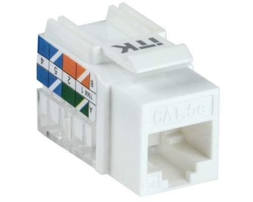 [Разъемы, коннекторы] ITK CS1-1C5EU-11 Модуль Keystone Jack кат. 5E UTP 110 IDC 90 град.
