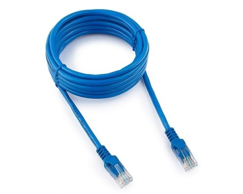 [Коммутационный шнур] Cablexpert Патч-корд медный UTP PP10-3M/B кат.5, 3м, литой, многожильный (синий)