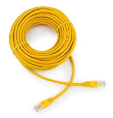 Cablexpert Патч-корд медный UTP PP10-15M/Y кат.5, 15м, литой, многожильный (желтый)