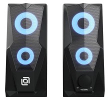 Колонки Oklick OK-127 2.0 черный 6Вт