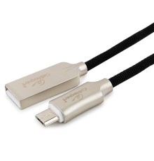 Cablexpert Кабель USB 2.0 CC-P-mUSB02Bk-0.5M AM/microB, серия Platinum, длина 0.5м, черный, блистер 			