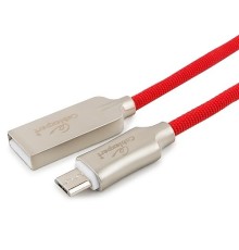 Cablexpert Кабель USB 2.0 CC-P-mUSB02R-1M AM/microB, серия Platinum, длина 1м, красный, блистер	