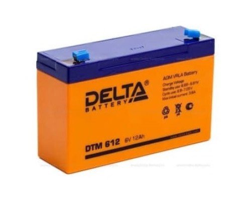 [батареи] Delta DTM 612 (12 Ач, 6В) свинцово- кислотный аккумулятор  