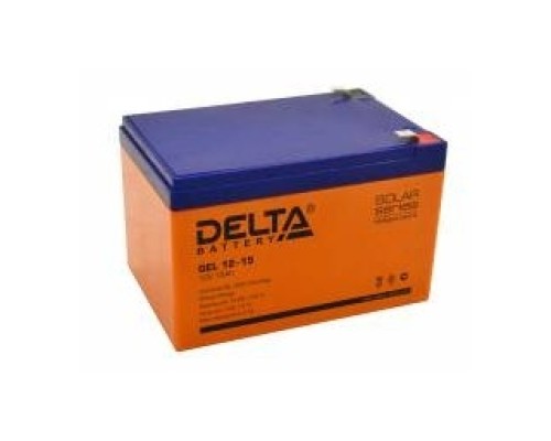 [батареи] Delta GEL 12-15 (12V/15Ач) свинцово- кислотный аккумулятор  