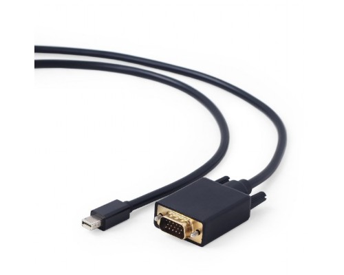 [кабели] Cablexpert Кабель mDP-VGA, 20M/15M, 1.8м, черный, позол.разъемы, пакет (CC-mDPM-VGAM-6)