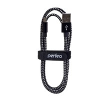 PERFEO Кабель USB2.0 A вилка - Micro USB вилка, черно-белый, длина 3 м. (U4802)