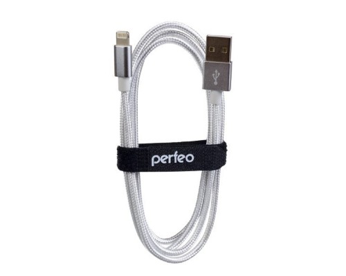 [кабели] PERFEO Кабель для iPhone, USB - 8 PIN (Lightning), белый, длина 3 м. (I4302)
