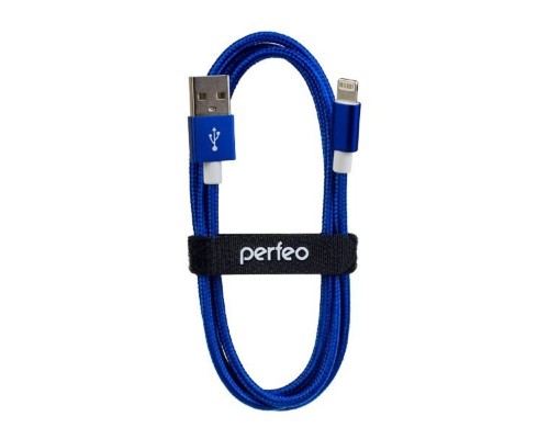 [кабели] PERFEO Кабель для iPhone, USB - 8 PIN (Lightning), синий, длина 1 м. (I4311)
