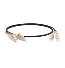 Hyperline FC-D2-50-LC/­PR-LC/­PR-H-2M-LSZH-BK Патч-корд волоконно-оптический (шнур) MM 50/­125, LC-LC, 2.0 мм, duplex, LSZH, 2 м, черный
