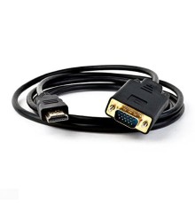 ORIENT Кабель-адаптер HDMI M  C702 --> VGA 15M, длина 1.8 метра, черный