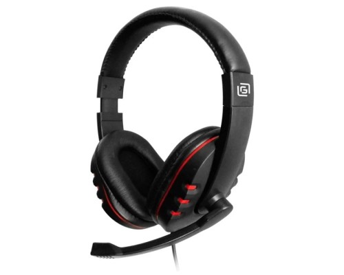 [Наушники и микрофоны] Oklick HS-L380G черный/красный 1.8м мониторы оголовье (JD-032) [1100404]