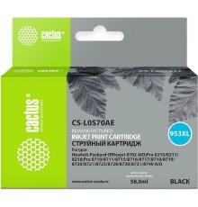 CACTUS L0S70AE Картридж №953XL для HP OJ Pro 7740/8210/8218/8710/8715, чёрный, 58 мл.