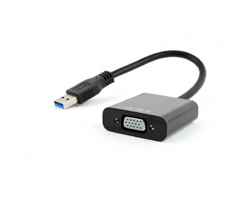 [переходник] Cablexpert Видео-адаптер USB3 – VGA , черный (AB-U3M-VGAF-01)