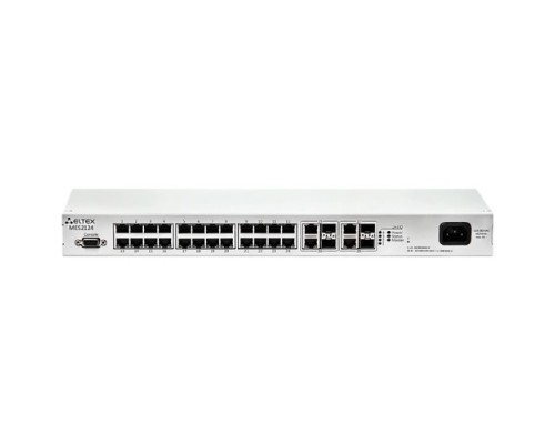 [Сетевое оборудование] ELTEX MES2124 Ethernet-коммутатор 24 порта 10/100 Base-T, 4 порта 10/100/1000 Base-T/1000Base-X (SFP), L2, 220V AC, 12V DC