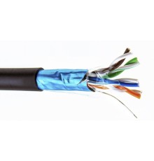 5bites Кабель FS5505-305CPE витая пара FTP/SOLID/5E/24AWG/COPPER/PE/BLACK/OUTDOOR/DRUM/305M