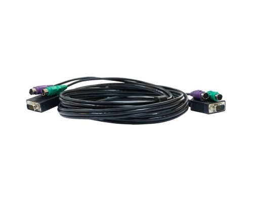[Переключатель] D-Link DKVM-CB3/A3A Кабель KVM длиной 3 м с разъемами VGA и PS/2 для DKVM-4K/А