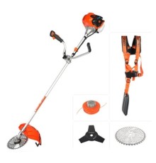 PATRIOT PT 555 XT (1+1) Триммер бензиновый [250106231] { 52сс; 3.0 л.с.; катушка Comfort с быстрой заправкой; 3-х лопастной и 40-зубый диск; жесткий цельный кованый вал }