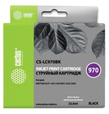 CACTUS  LC-970BK  Картридж  для Brother Brother DCP-135C/150C/MFC-235C/260C, (22.6мл), черный