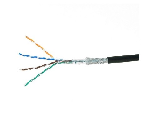 [Кабель] Cablexpert [SPC-5051E-SO-OUT] Кабель SFTP5e, 4 пары, 0.51 мм, медь, однож., экран, оплётка, 305 м, outdoor, Fluke Test