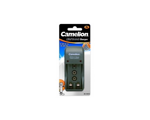 [Зарядное устройство] Camelion BC 1001A titanium(BC1001, ЗУ для  2 х AA, AAA или 1x9V, 200мА,  складная вилка, таймер )
