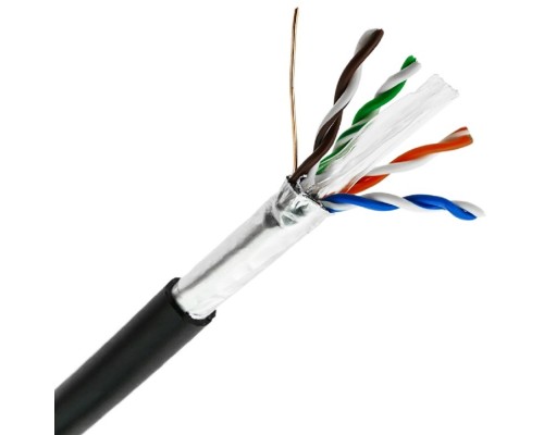 [Кабель] 5bites Кабель FS6570-305APE витая пара FTP / SOLID / 6CAT / CCAG / PE / BLACK / OUTDOOR / DRUM / 305M