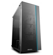 Deepcool MATREXX 55 ATX, Black, LED strip (front), Стекл. фронтальная и боковая панели, Без БП
