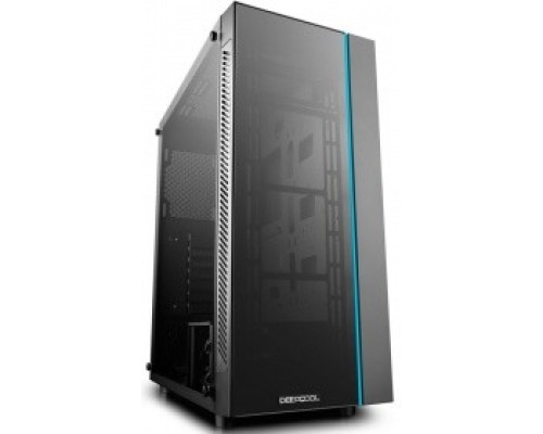 [Корпус] Deepcool MATREXX 55 ATX, Black, LED strip (front), Стекл. фронтальная и боковая панели, Без БП