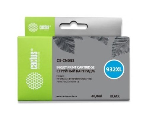 [расходные материалы] Cactus CN053/№932  Картридж для HP DJ 6600, черный (40мл)