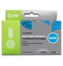 Cactus CD972AE Картридж №920XL для HP DJ 6000/6500/7000/7500, синий