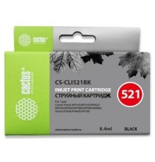 Cactus CLI-521BK  Картридж  для Canon MP540/620/630/980/PIXMA iP4700, черный