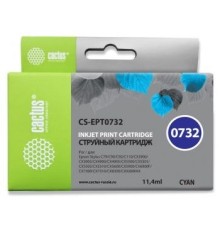 Cactus C13T0732 Картридж  для Epson Stylus С79/ C110/ СХ3900/ CX4900/ CX5900/ CX7300/ CX8300/ CX9300, голубой