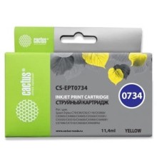 Cactus C13T0734 Картридж  для Epson Stylus С79/ C110/ СХ3900/ CX4900/ CX5900/ CX7300/ CX8300/ CX9300, желтый