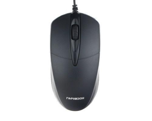 [Клавиатуры, мыши] Гарнизон Мышь GM-220, USB, чип- Х, черный,1000 DPI, 2кн.+колесо-кнопка