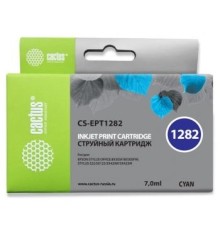 Cactus T1282 Картридж для EPSON Stylus S22/SX125/SX130/SX420W/Office BX305F голубой (7мл)