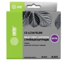 Cactus LC567XLBK Картридж  для Brother  MFC-J2510, чёрный