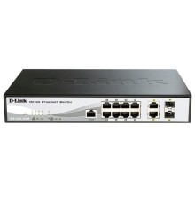 D-Link DGS-1210-10/ME/B1A Управляемый L2 коммутатор с 8 портами 10/100/1000Base-T и 2 портами 1000Base-X SFP