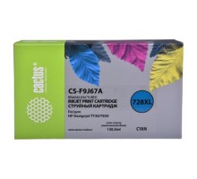 F9J67A  CACTUS Картридж 728XL для HP DJ T730/T830, голубой