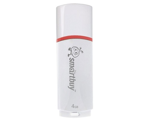 [Носитель информации] Smartbuy USB Drive 4Gb Crown White SB4GBCRW-W