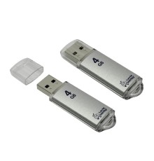Smartbuy USB Drive 4Gb V-Cut series Silver SB4GBVC-S