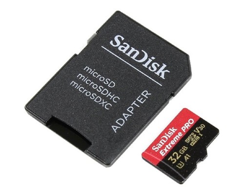 [Карта памяти ] Micro SecureDigital 32Gb SanDisk SDSQXCG-032G-GN6MA {MicroSDHC Class 10 UHS-I, U3 Extreme Pro}