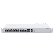 MikroTik CRS312-4C+8XG-RM Коммутатор Cloud Router Switch (L3) 8х 1G/2.5G/5G/10G RJ45,  4х 10G RJ45/SFP+ with RouterOS L5, 1U rackmount enclosure
