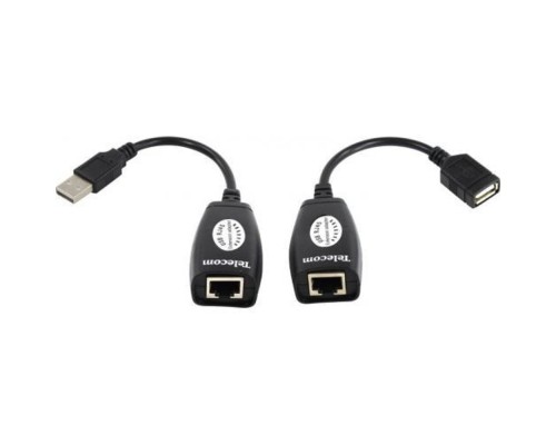 [кабели] Telecom Адаптер-удлинитель USB-AMAF/RJ45, по витой паре до 45m <TU824> [6926123510322]