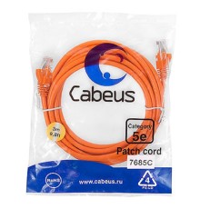 Cabeus PC-UTP-RJ45-Cat.5e-3m-OR Патч-корд U/UTP, категория 5е, 2xRJ45/8p8c, неэкранированный, оранжевый, 3м