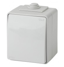 Эра Б0035975 11-1603-03 Переключатель IP65, 10АХ-250В, ОУ, Эра Эксперт, серый