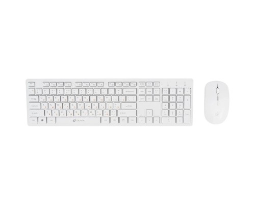 [Клавиатура] Клавиатура + мышь Oklick 240M White USB cordless slim Multimedia [1091258]